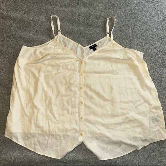 torrid Tops - Torrid Cream Sleeveless Boxy top